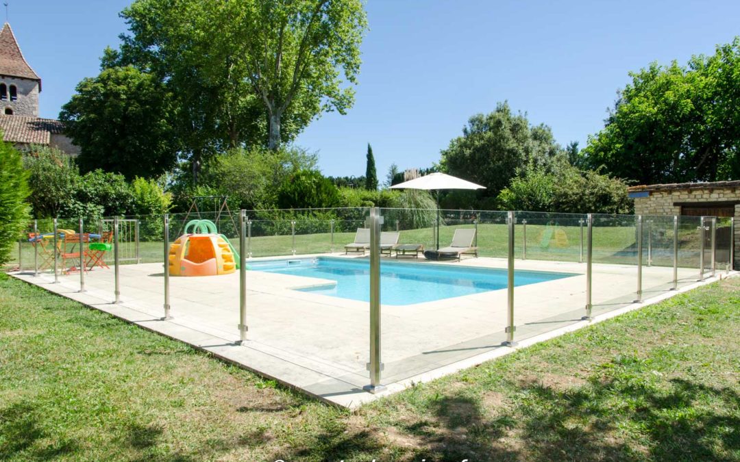 Barrière de piscine, portillons à serrure de sécurité